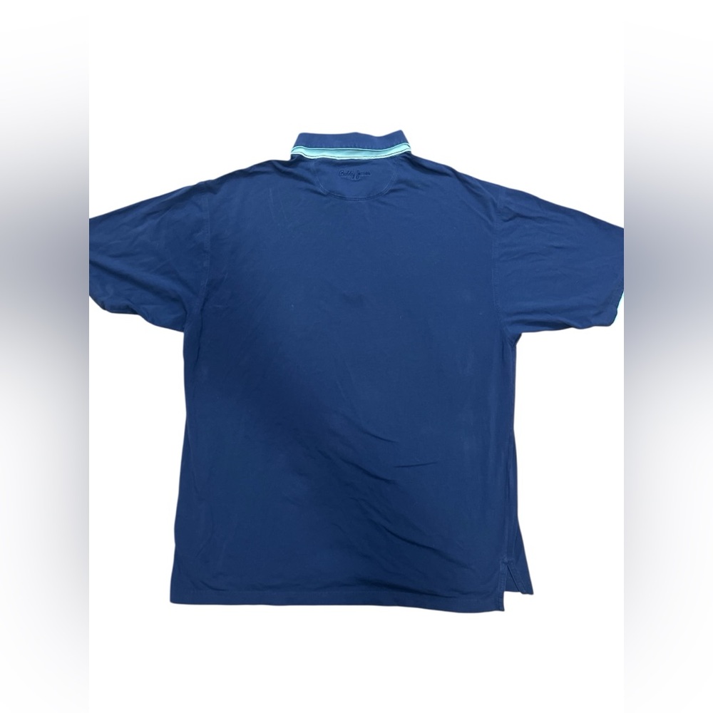LN Bobby Jones polo Shirt Mens XL Navy Blue Golf Pima Cotton Short Sleeve - Picture 8 of 9